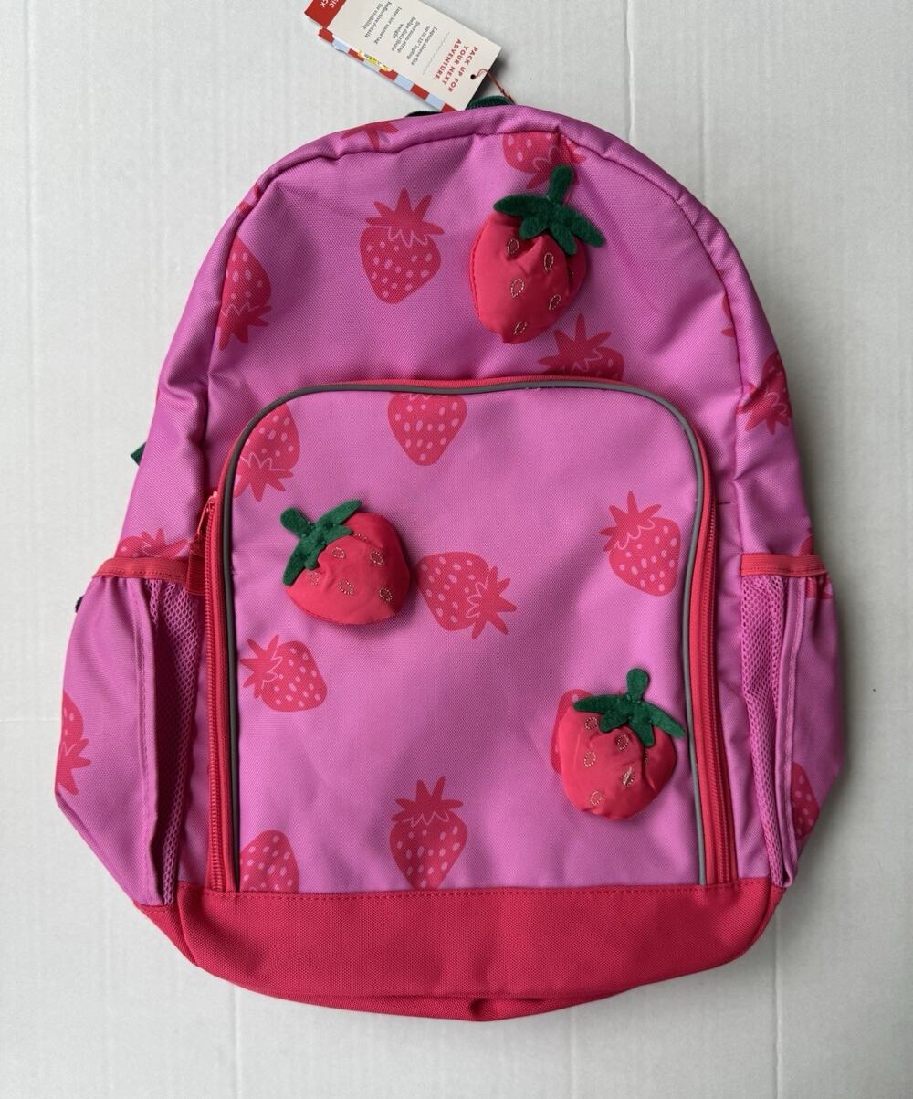 Cat And Jack Pink Backpack Strawberries